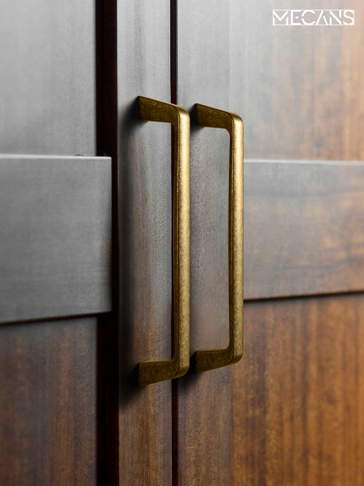 Antique Brass Handles Drawer Knobs Solid Vintage Bronze Bar