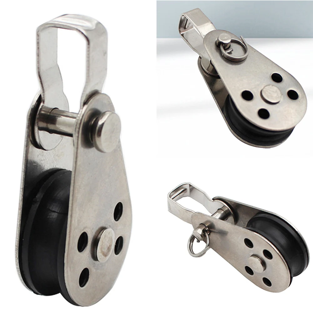 Puleggia Puleggia Puleggia Girevole Tipo Puleggia In Acciaio Inossidabile Con Fibbia Ad Anello Diametro Nominale 8Mm Cuscinetto Di Carico