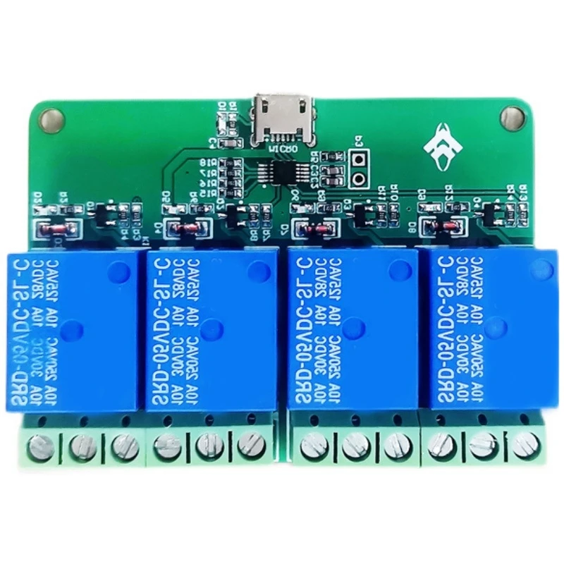 

HID Drive-Free USB 4 Channel 5V Relay Module Computer USB Control Switch PC Intelligent Control Module