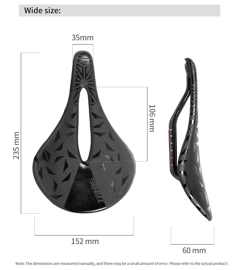 TANKE Fahrradsattel, ultraleicht, aus Kohlefaser, hohl, bequem, atmungsaktiv, MTB, Kies, Rennrad, Sitzgelegenheit, Cus, kurze Nase, sicher – Detail 4
