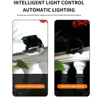 Nouveau 2/1 pièces Clip sur les lumières solaires extérieures étanche 58 LED détection de mouvement USB charge lampe de clôture pour jardin cour Patio 6
