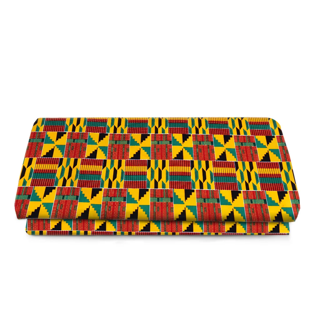 Real Wax Ankara African Kente Fabric Wax Printed Fabric Original High Quality Tissue Africa Cotton