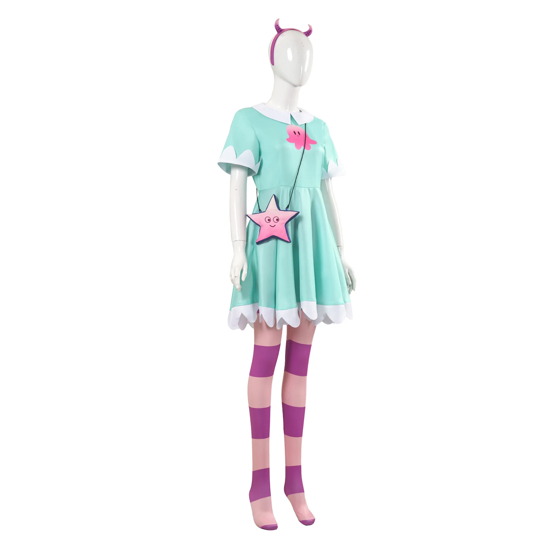 Star Butterfly | Star vs. the Forces of Evil Star Butterfly Green Cosplay Costume 44 Star vs. the Forces of Evil Star Butterfly Cosplay Costume for Women (Unofficial)