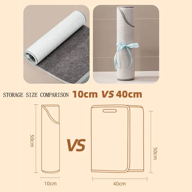 Összecsukható Elektromos Lábmelegítő Szőnyeg Az Asztal Alatt Otthoni Iroda Alacsony/Közepes/Magas Állítható Termosztát Lábát Fűtve Meleg - Image 6