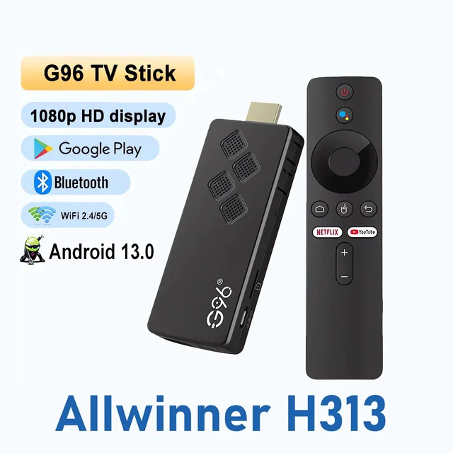 Android 13 TV Box Q2 Allwinner H313 Version améliorée Google Voice HD 2.4G/5.8G WiFi BT5.0 4K Quad Core Smart Home Media Player 1