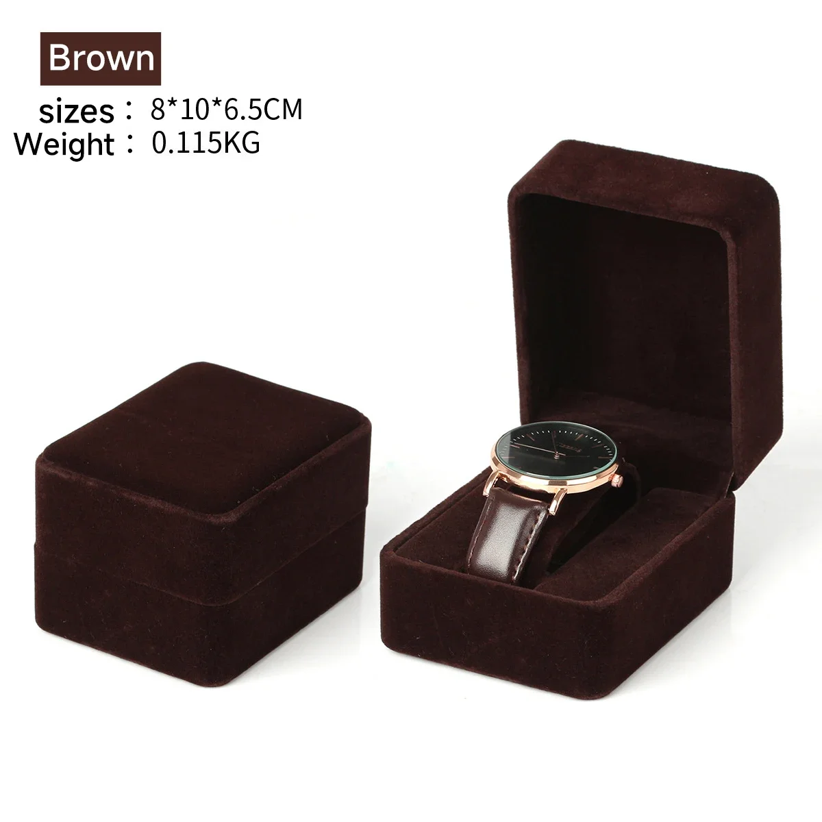 Watch Storage Box Display Holder Flannelette Packaging Case Bracelet Jewelry Storage Organizer For Woman Man Gift