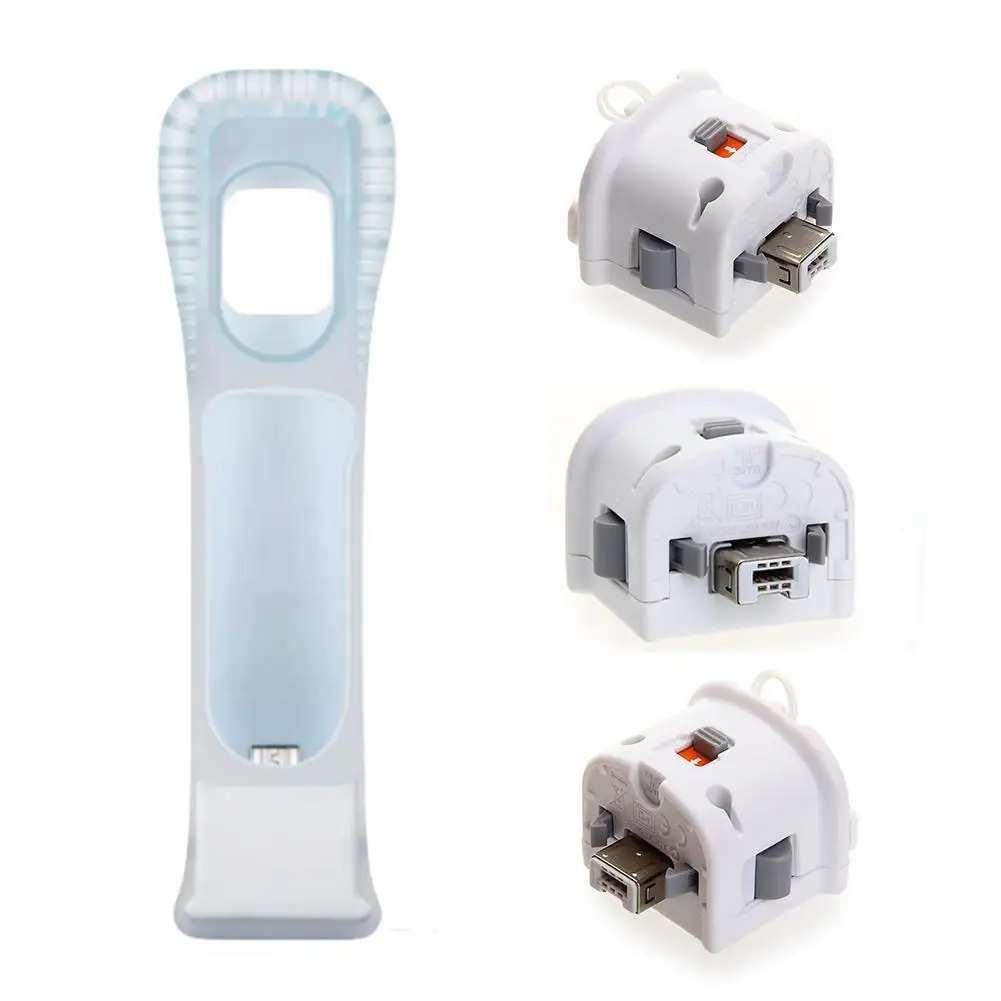 Wireless Game Controller White Wireless Wiimote Controller Motion Plus Adapter Sensor For Nintendo Wii Console