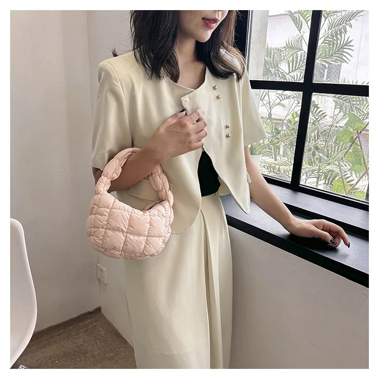 2024 New Women's Totes Bag Cloud Bag Pleated Underarm Bag Girl Shoulder Crossbody Bags Women Small Tote Bag Quilted Cloud Bag