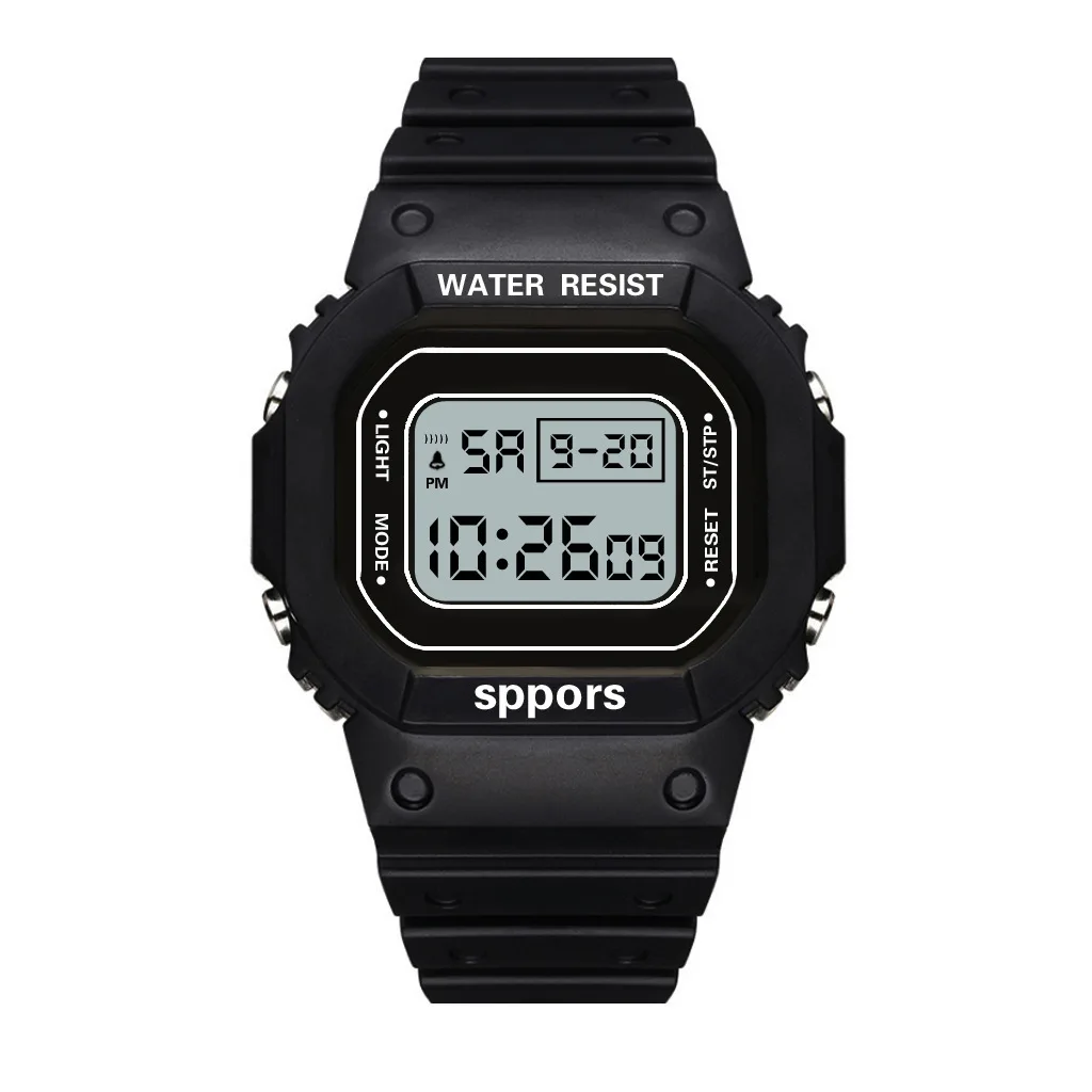 UTHAI CE117 Sports Electronic Watch Unisex Square Watches students Digital Wristwatch Waterproof Clock Bracelet For LED 4