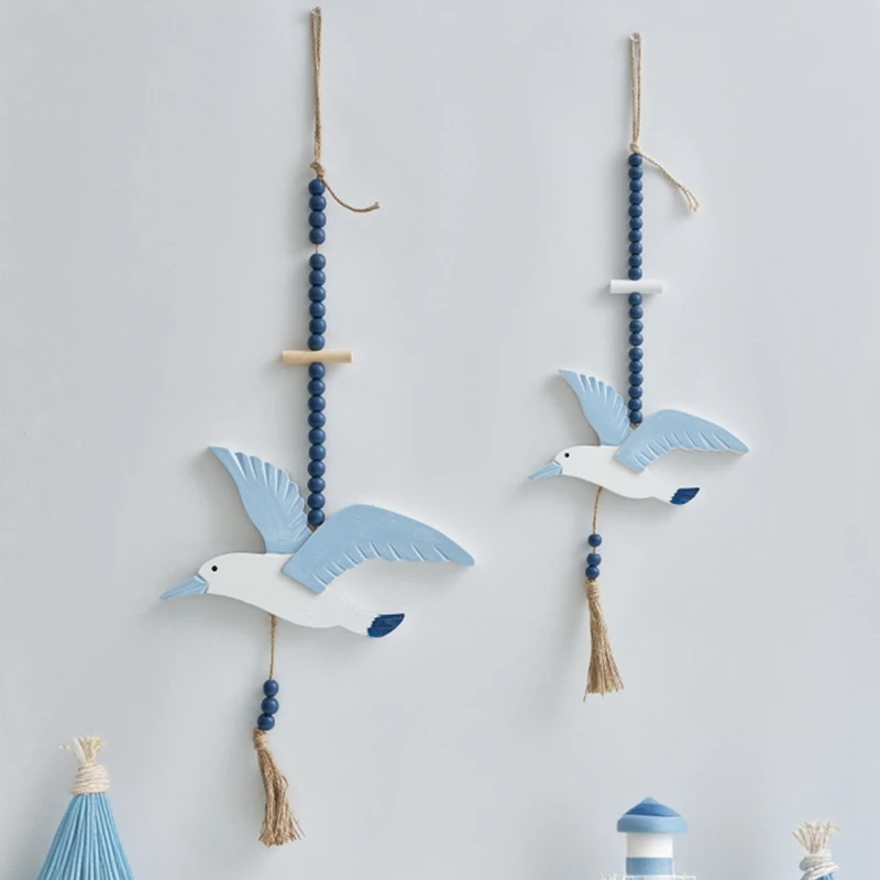 Mediterranean Decoration Wall Hanging Seabirds Living Room Painted Seagulls Bird Cafe Wall Background Hanging Decoration