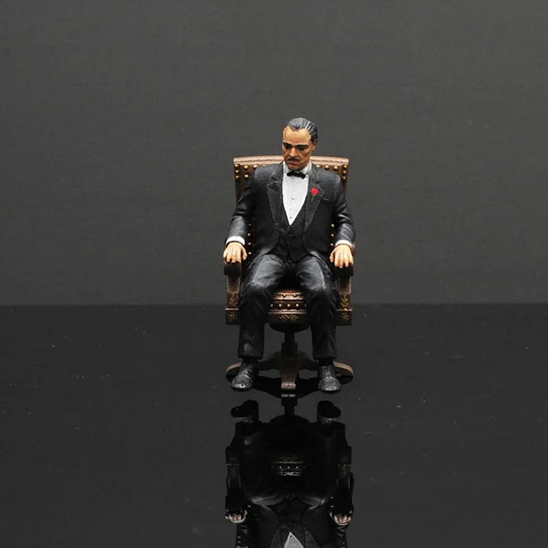 

1pcs 1:64 Godfather Figure Model Car Scene Accessories Character Resin Doll Toy Ornament