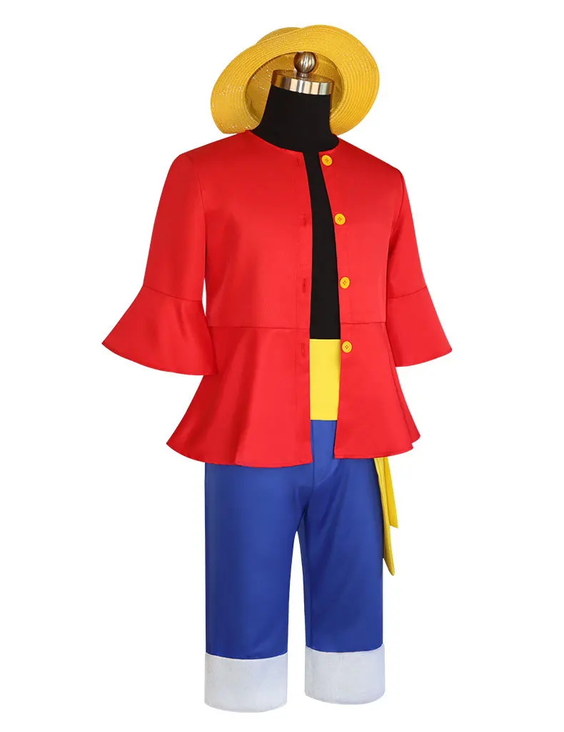 Cosplaying thecharacterLuffy fromthe Japanese animeOnePiece for  second-dimensional stage performances and Halloween role-playing -  AliExpress, image size:790x1026