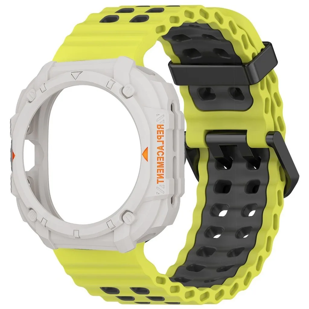 Premium Silicone Sport Band & Protective Case for 47mm Smartwatch - Durable Strap & Bracelet Cover