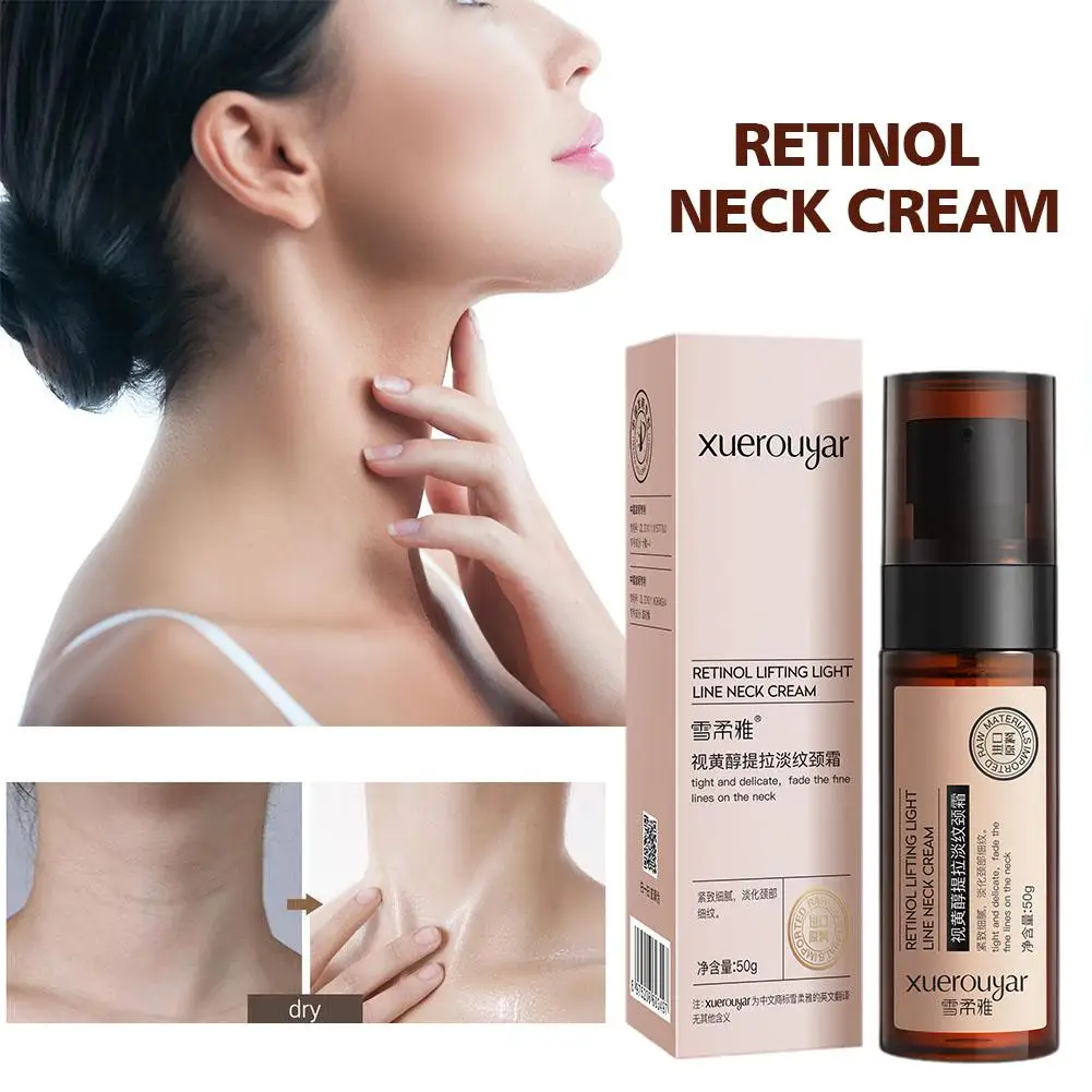 

Retinol Anti Wrinkle Cream Firming Lifting Fade Fine Reducer Double Chin Neck Lines Face Care Anti-Aging Brighten Cream Ski A7Y3