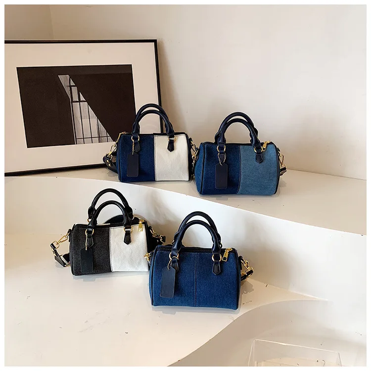 Patchwork Colorblock Mini Handbag detail