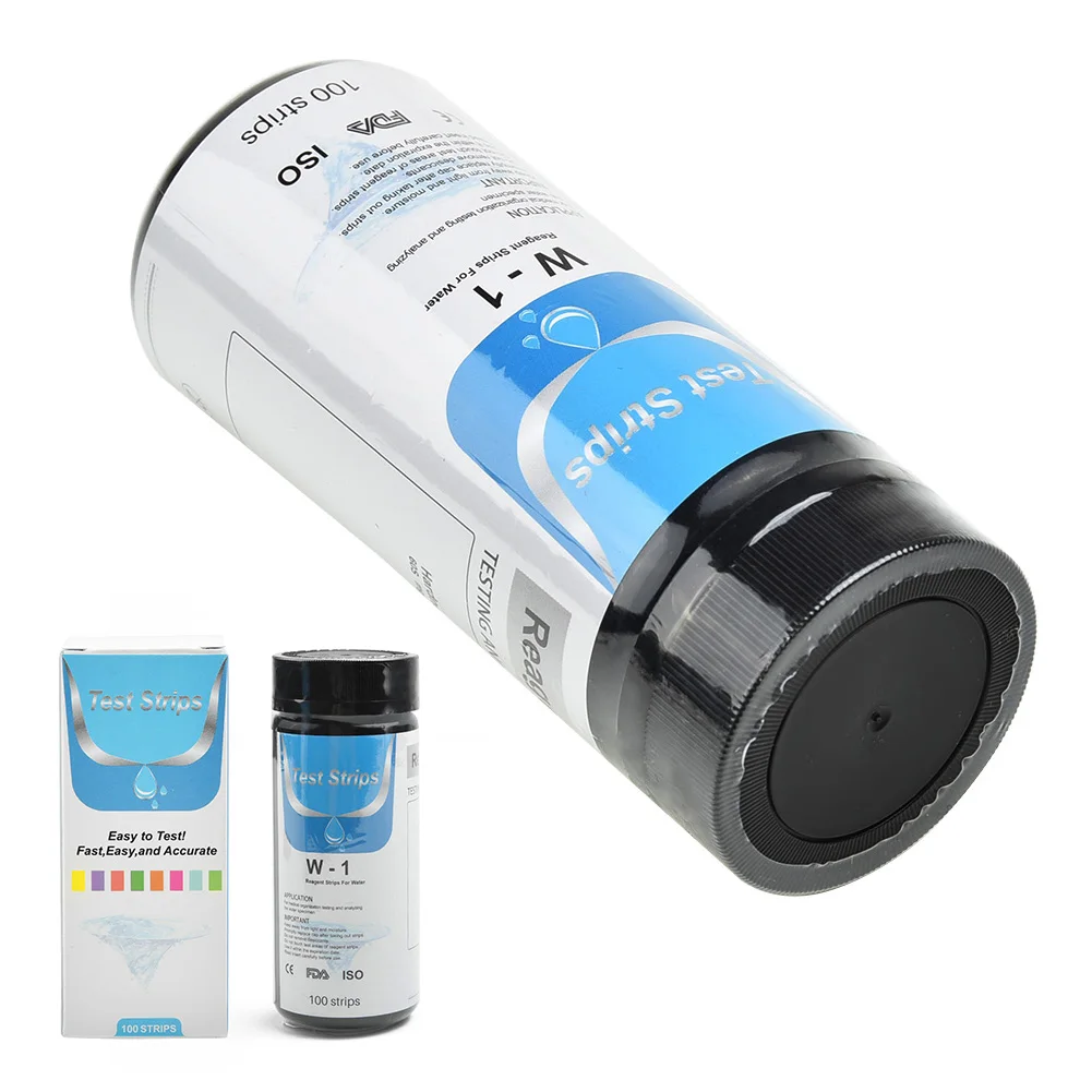 Water Total Hardness Test Strips Quick Easy Testing Kit 0-425 PPM New Water Quality Test Strip For Testing Hardness PH 100PCS water quality test kit