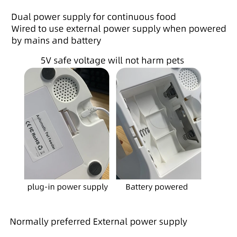Title 4, Automatic Pet Feeder Cat Smart Feeding Machine ...