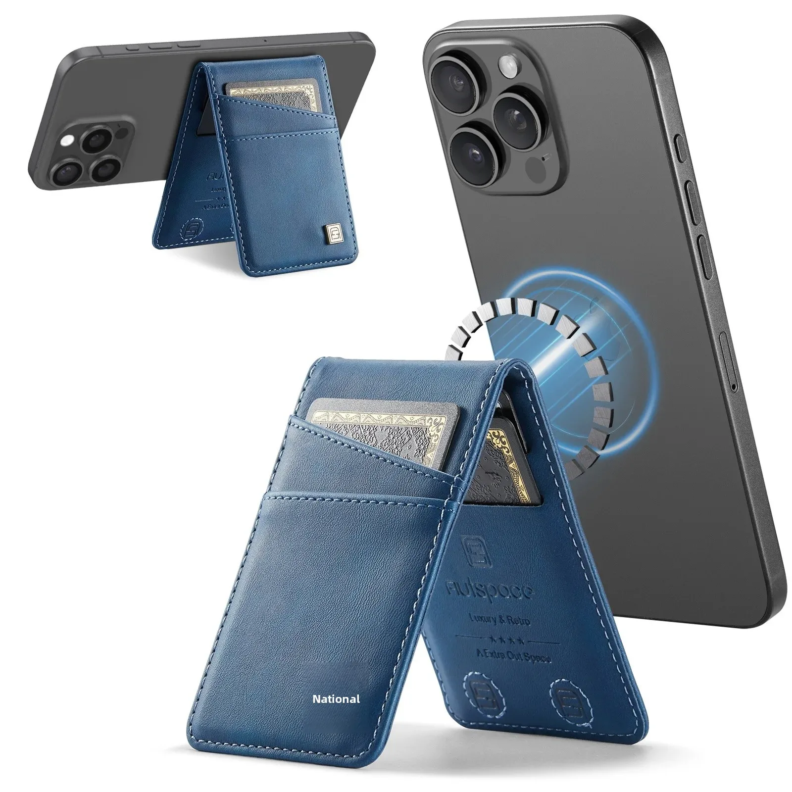 Magnetic Card Holder with RFID Protection and Anti-Theft Features