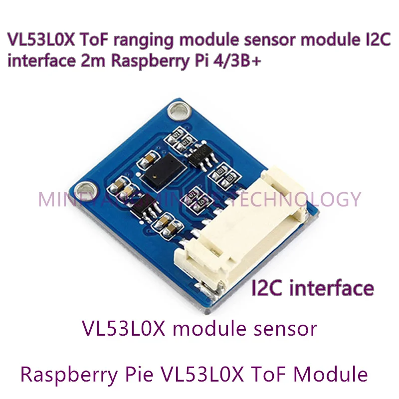 1 Pz/Lotto Vl53L0X-Distance-Sensor Vl53L0X Modulo Sensore Tof Range Modulo Interfaccia I2C 2M Raspberry Pi 4/3B +