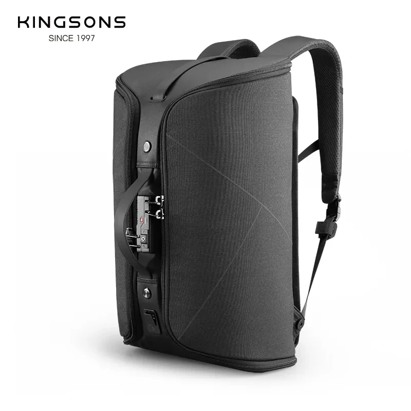 

KINCASE Anti-theft Men Backpack Foldable Travel Bag Laptop Backpack 15.6 inch Cut-proof /USB Charge/TSA Lock/Rfid Block 2023