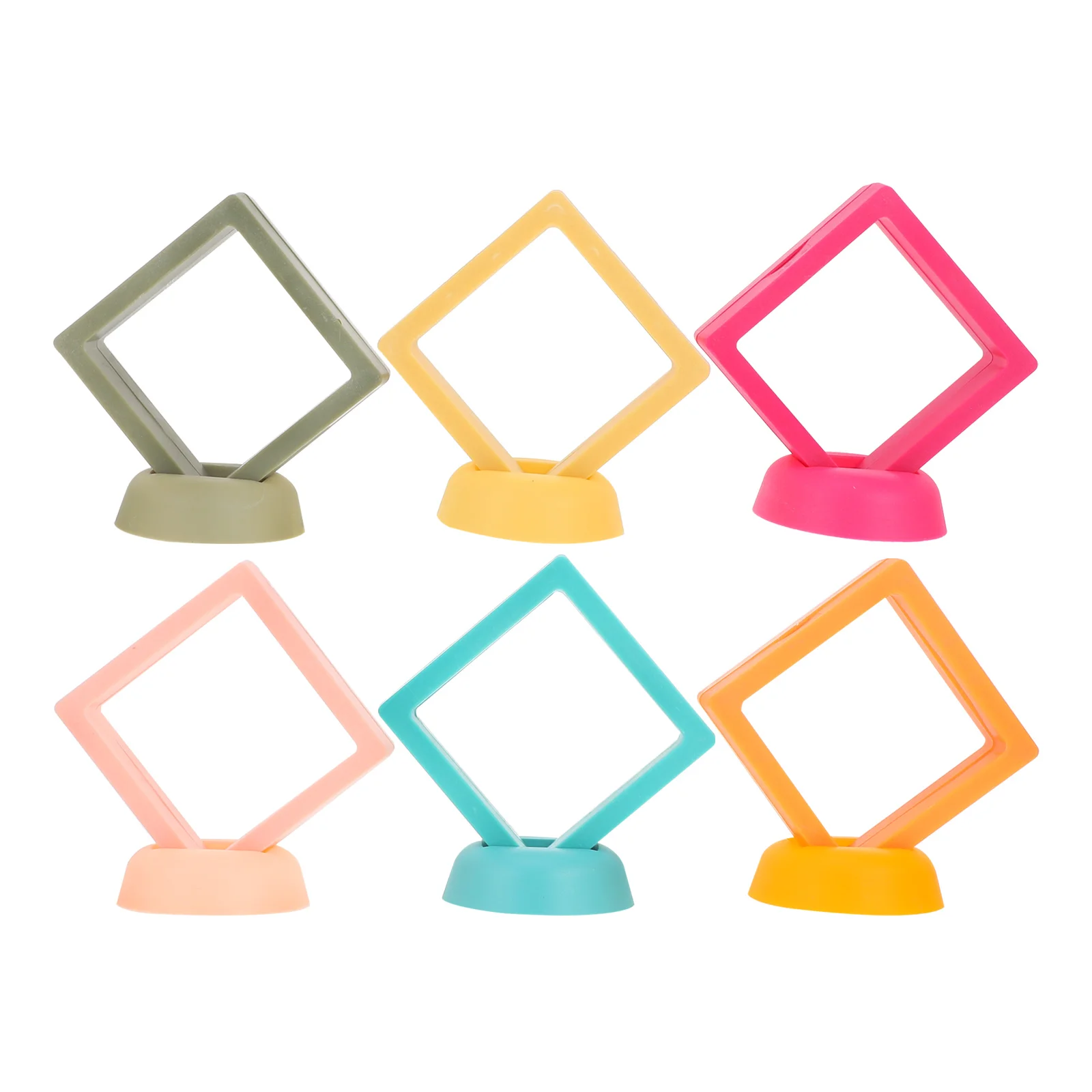 

6 Pcs Floating Display Box Jewelry Boxes Cabinet Gift for Bracelets Case Plastic Home Frame