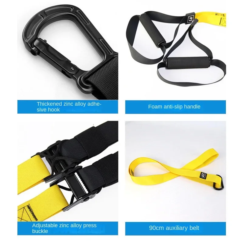 Elastic Band for Training P3-Trx Suspension Training Belt Home Fitness Tension Band Rope Resistance System Gym Equipment