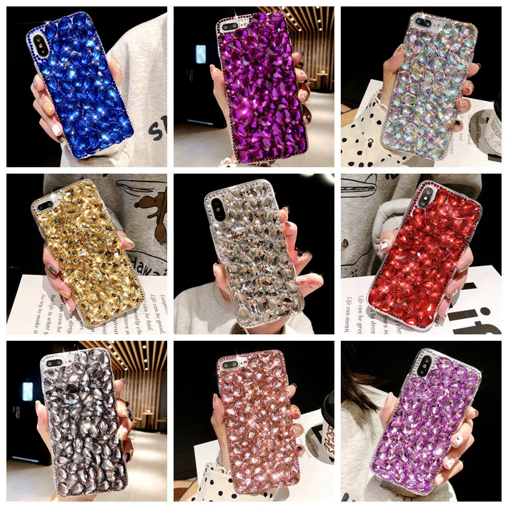 Luxury Glitter Rhinestone Phone Case For Samsung A22 A32 5G A52 A71 A51 A72 A73 A53 A33 A35 A54 A34