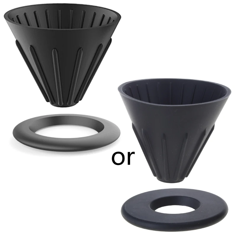 

Reusable Coffee Funnel Silicone Coffee Drip Filter Cup Reversible Foldable for Home Kitchen Outdoor Coffee Accessories