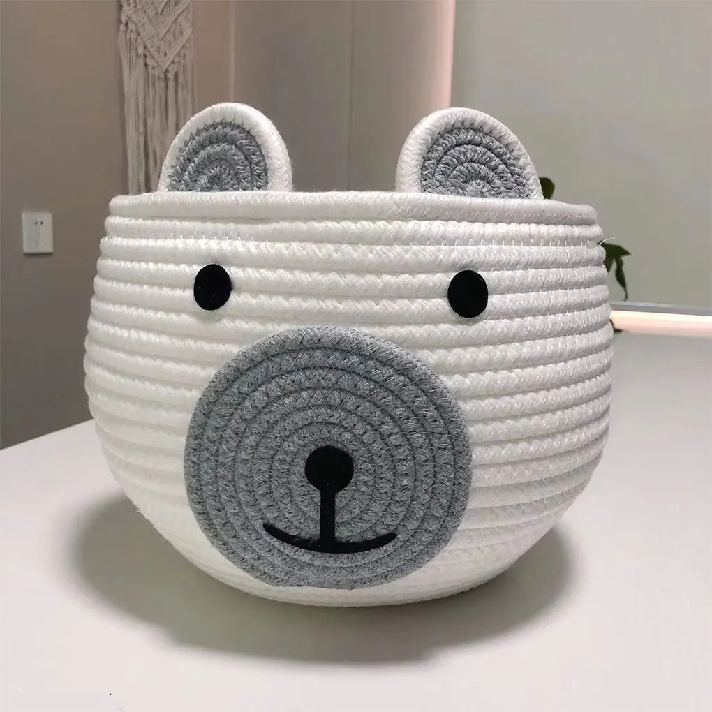 

Хлопковая корзина для хранения игрушек, эффективная организация, стильная корзина для хранения большой емкости
