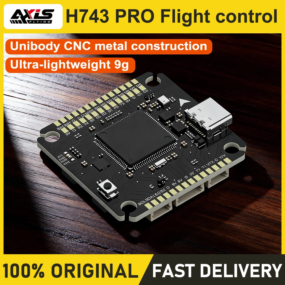 Axisflying H743 PRO Контроллер полета с двумя гироскопами 32-битный Plug-and-Play Детали для радиоуправляемых дронов FPV для гонок thumbnail 3