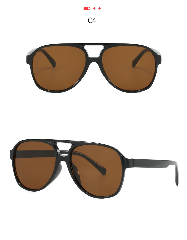 Schutzbrille 3 stücke Neue Frauen Doppel Brücke Quadrat Sonnenbrille Vintage Marke Designer Sonnenbrille Im Freien Fahren Shades UV400 – Detail 8