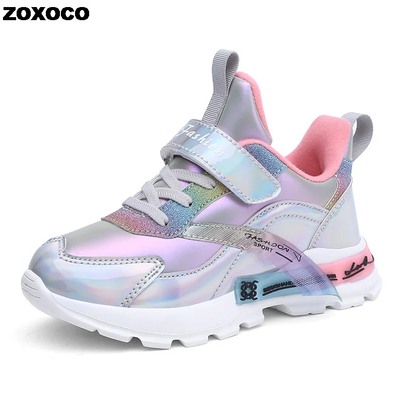 2022 Winter Kids Sneakers Girls Shoes Fashion Casual Children Sports Shoes for Girl Running Child Shoes Chaussure Enfant ZOXOCO 2022 new sandals for girl child summer cartoon fashion princess shoes sports flat sandals kids girls soft sole beach waterproof