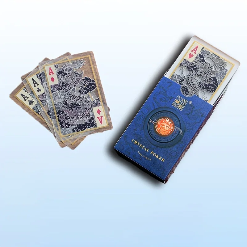 透明PVC防水トランプ1枚 - 家庭旅行やテーブルゲームに最適 最高の