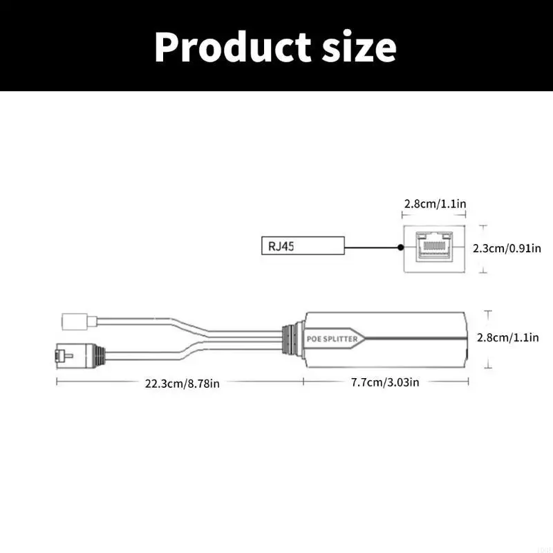 카메라 라우터 스위치용 103F USB C POE 분리기 POE 분배기 5V 전원 공급 장치