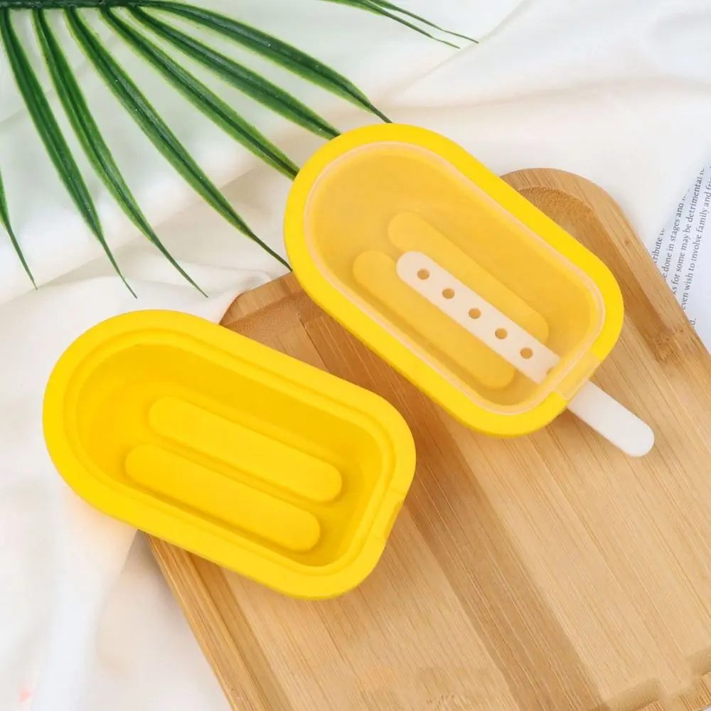 Homemade Silicone Popsicle Mould Stackable Reusable Popsicle Maker Easy To Demould Ice-lolly Maker Juice Ice Mold