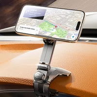 Lcars 360 ° Adjustable Dashboard Phone Car Mount Base, Equipped with Anti-Slip Silicone Clip and Magnetic Attachment, Suitable for All Smartphones, Car Phone Mount Base, Adjustable Phone Holder, Modern Phone Holder, Sturdy Fixing Design. - Image 2
