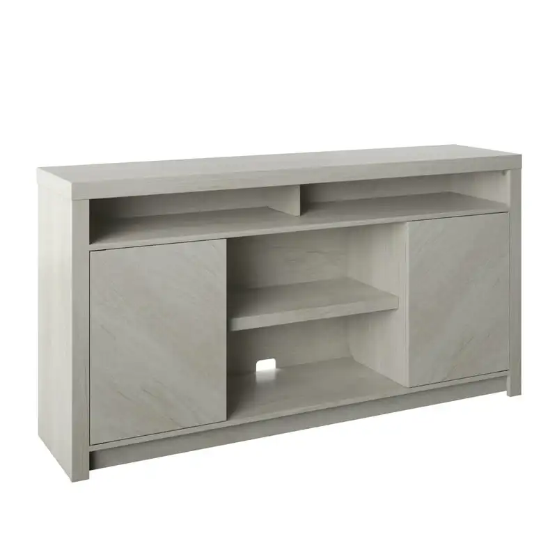 

Stand for TVs to 70" with Open Center Shelves, Fairfax Oak