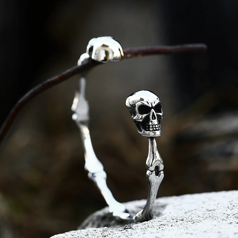Bracelet Jewelry BEIER New Cool Punk Skull Bracelet For Man 316 Stainless Steel love Bangle Man's High Quality Jewelry BRG-012