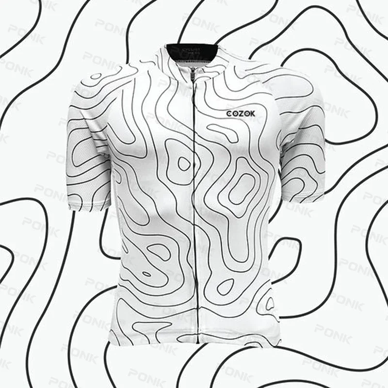 2025 Men's Cycling Jersey Breathable Cycling Clothing Quick Dry Bicycle Short Sleeves MTB Ciclismo Shirts Bike Clothes Triathlon 4