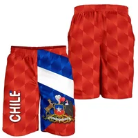 Hot Sale 3d Print Chile Flag Beach Shorts Men Summer Quick Dry Surf Board Shorts Gym Sports Swim Trunks Street Short Pants 1