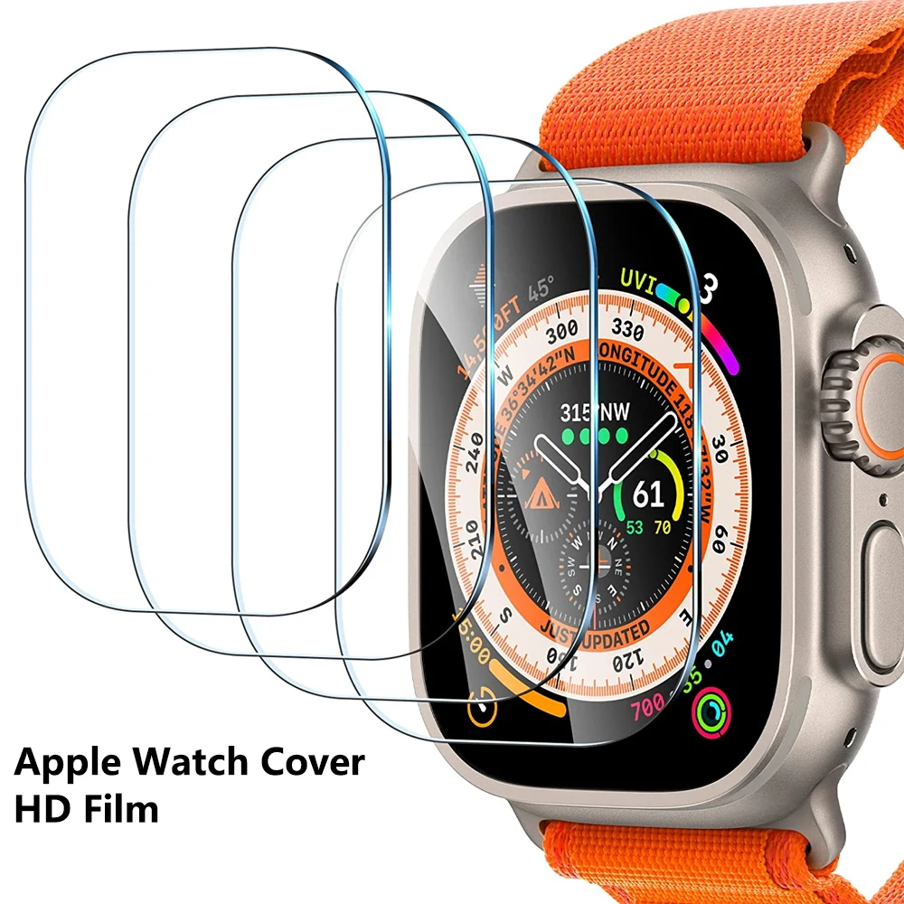 

Ремешок для Apple Watch Ultra 8 7 6 SE 5 4 3 iwatch 49 мм 44 мм 40 мм 45 мм 41 мм, защитная пленка для экрана, аксессуары для Apple Watch