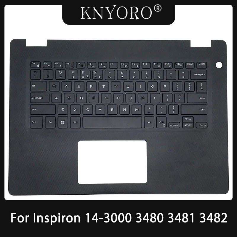 Tampa do Teclado do Portátil para Dell Inspiron Palmrest Preto c Shell Novo Superior e Superior Case Dell 3480 3481 3482 K0nyw