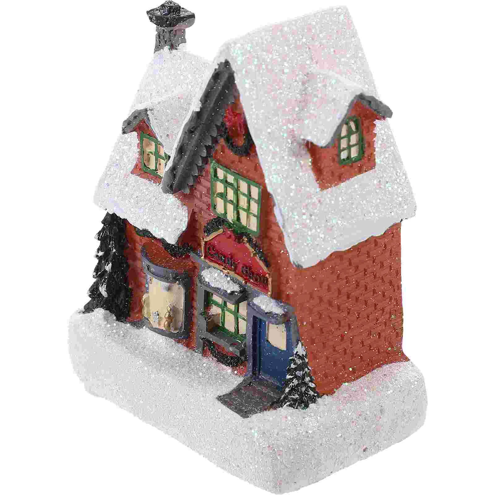 

Christmas Lighted House Model Operated Lighted Mini House Christmas House Ornament With Light
