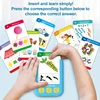 Interactive Flash Cards for Early Learning Spanish Russian Arabic Language Switch Logical Thinking Autism Sensory Toy for Kids 3