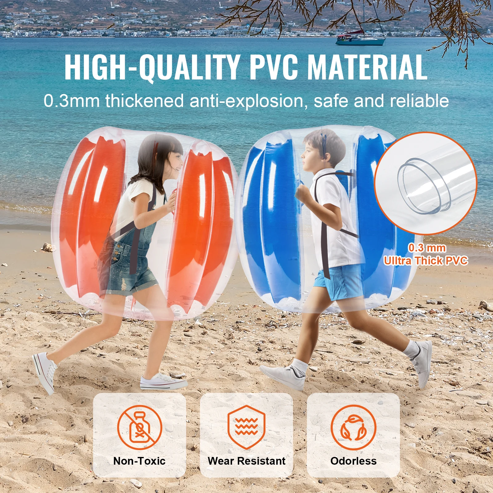 Inflatable PVC Bumper Balls for Kids and Teens Outdoor Play