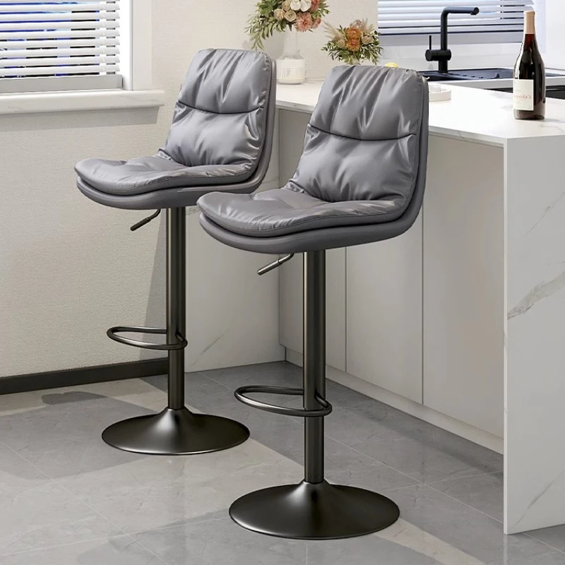 

Minimalist Luxury Bar Chair European Modern Bar Stool Retro Kitchen Design Vintage Taburetes Altos Cocina Restaurant Furniture