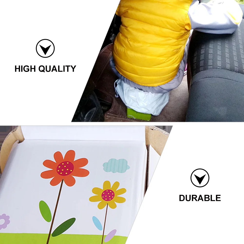 1pc Portable Travel Baby Kids Urinal Seat Baby Outdoor Foldable Paper Toilet for Car 4
