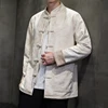 Autumn Jackets for Men Deerskin Velvet Chinese Style Retro Disc Buckle Jackets Man Tang Suit Hanfu Coat Traditional Clothing 2