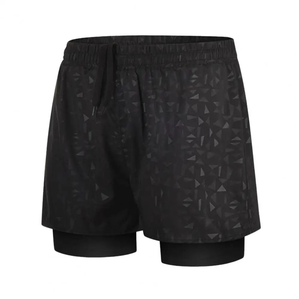New Mens Swimsuit Sexy Swimwear Double Layers Quick Dry Swimming Trunks Men Briefs Beach Shorts Board Shorts Swimming Pants