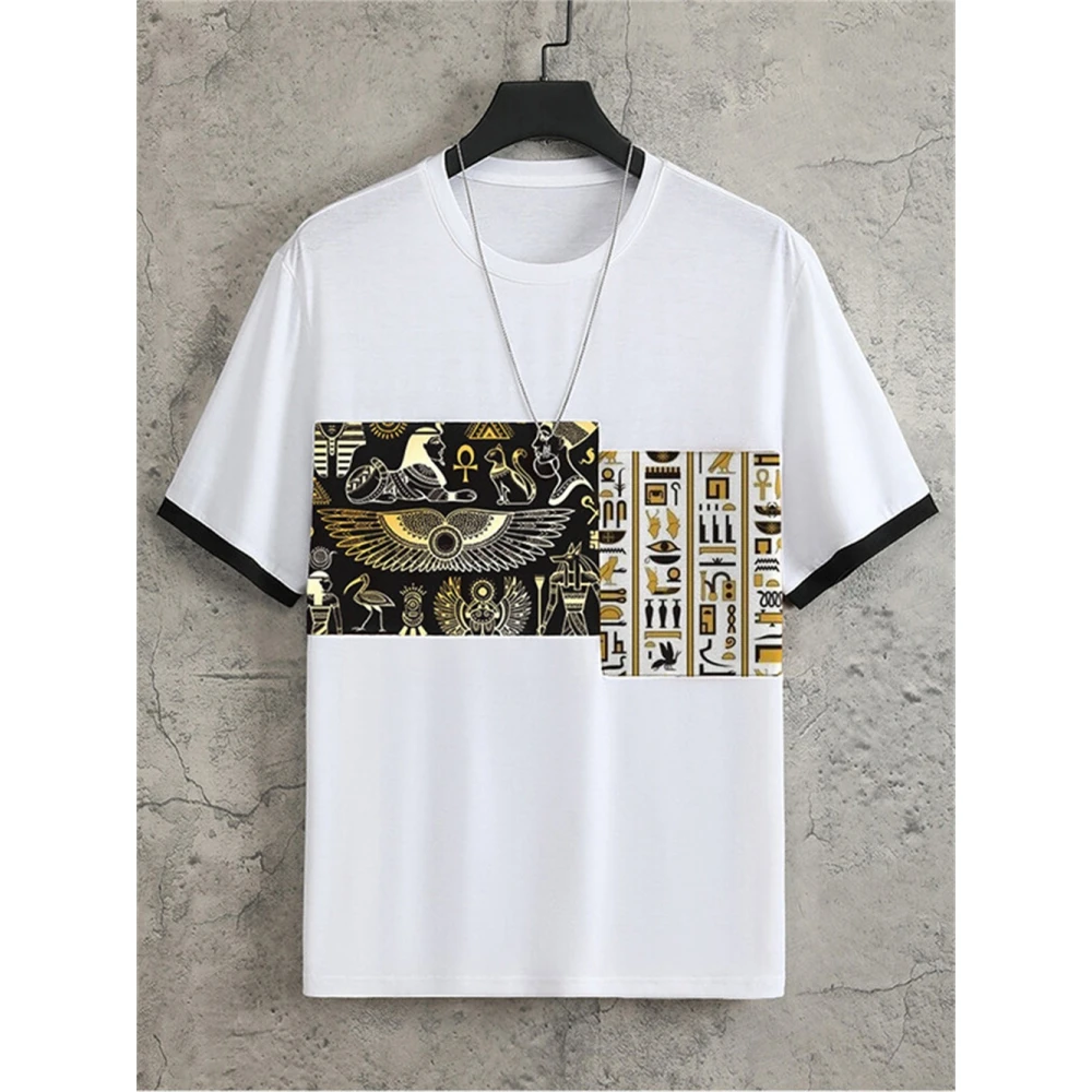 

Men's T-Shirt Casual Fashion 3d Print Short Sleeved Summer Retro T-Shirt For Men Clothing Street Breathable T Shirt Top Tee